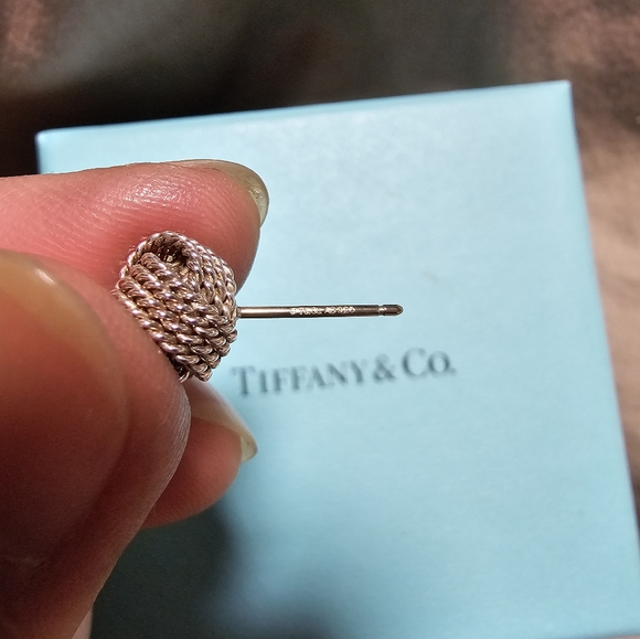 Authentic Like New Tiffany & co Twist Knot 925 earrings (a pair) - Picture 2 of 2